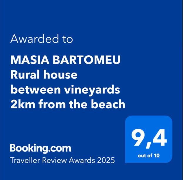 Masia Bartomeu Rural House Between Vineyards 2Km From The Beach Вендрель Экстерьер фото